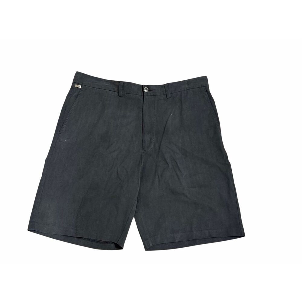 Tommy Bahama Havana Herringbone 9.5" Shorts 90% Silk Black Men’s Size 36
